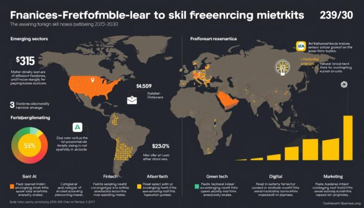 Visualisation des tendances futures du marché du freelancing franco-africain Visualisation des tendances futures du marché du freelancing franco-africain