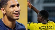 Achraf Hakimi et Serhou Guirassy