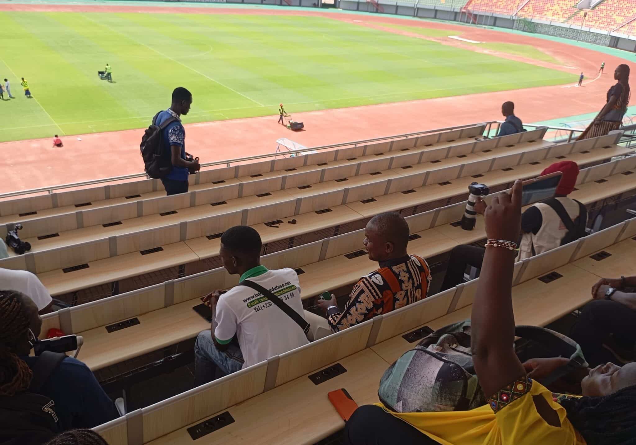 La tribune presse du stade du 04 août du Burkina Faso