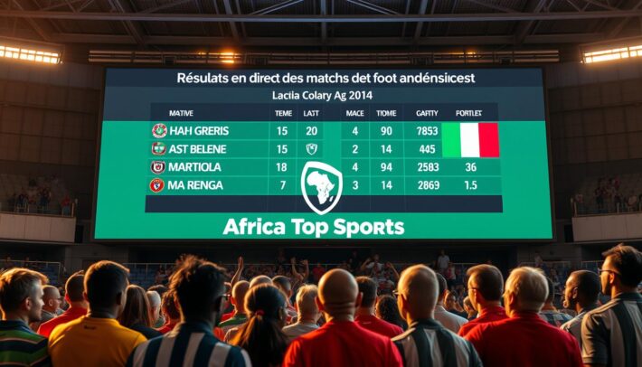 résultats en direct des matchs de foot