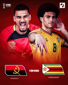 Compos officielles CAN 2025 : Angola vs Zimbabwe 